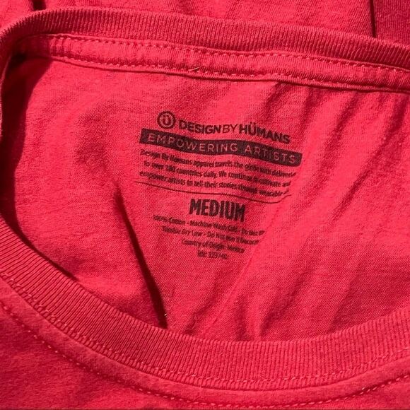 re-born Graphic Red T-Shirt Design By Humans - Picture 3 of 5